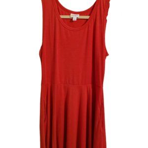 Lularoe | Large Red Nicki Dress with Pockets